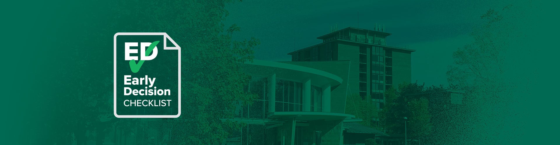 Early Decision Checklist for Skidmore College